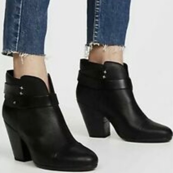 rag & bone Shoes - Rag & Bone Harrow Black Strappy Booties